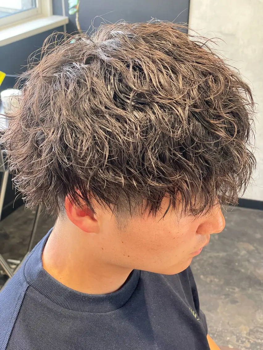 パーマ メンズ カット パーマ 💈メンズ職人 ルキト💈のヘアスタイル