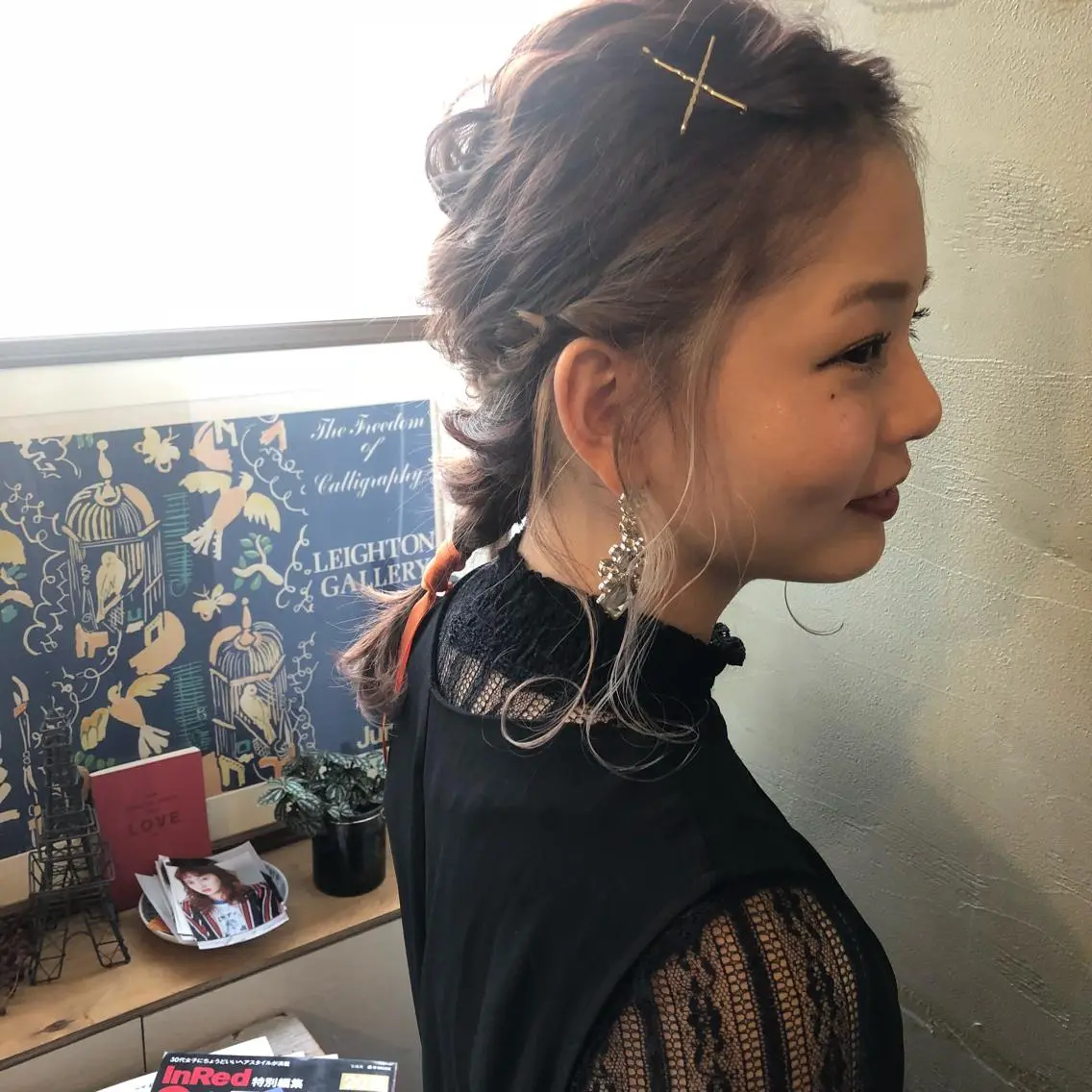 ミディアム カラー ヘアアレンジ 川上 智汐のヘアスタイル