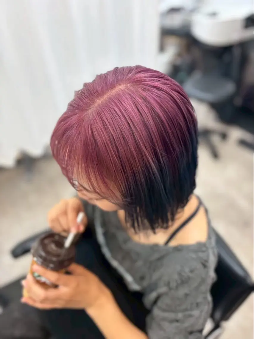 カラー Riho ブリーチモデル募集中のヘアスタイル