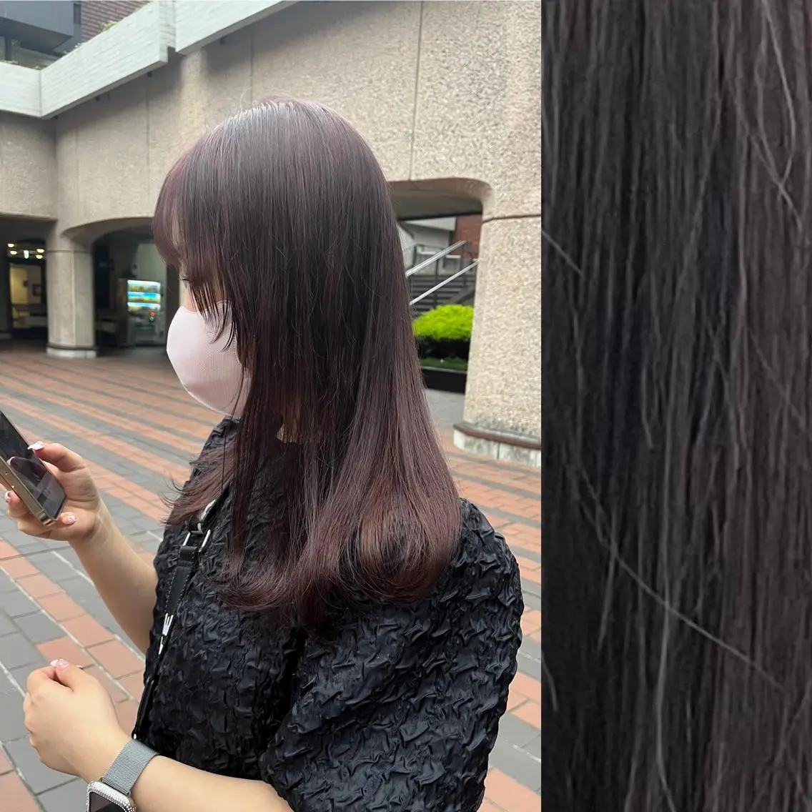 ロング カラー ヘアアレンジ ベージュカラー ブリーチ ブラウンカラー ケアブリーチ カシス stylist ◎RUKI.のヘアスタイル