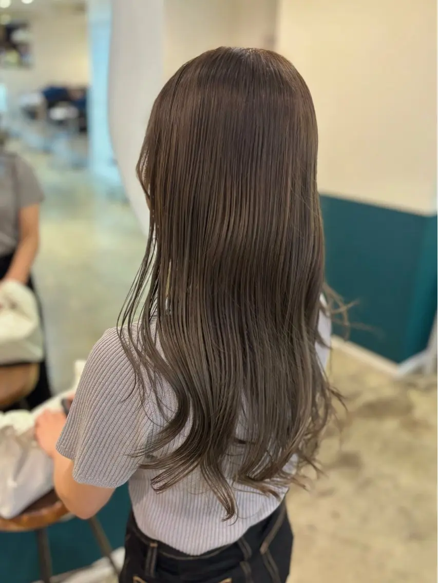 ロング カット ヘアカラー ☁️RIKA☁️ @ri2_____bのヘアスタイル