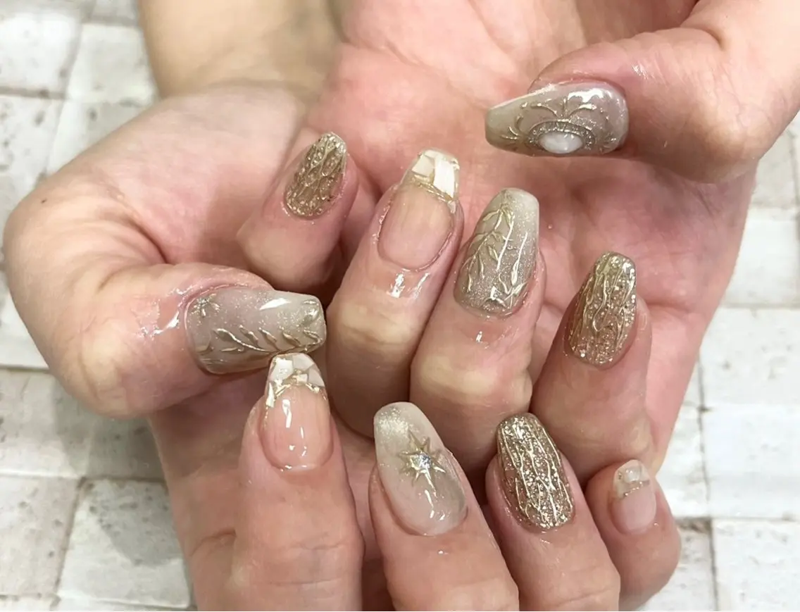 ネイル ハンドネイル フットネイル takenawa sakiのネイルデザイン