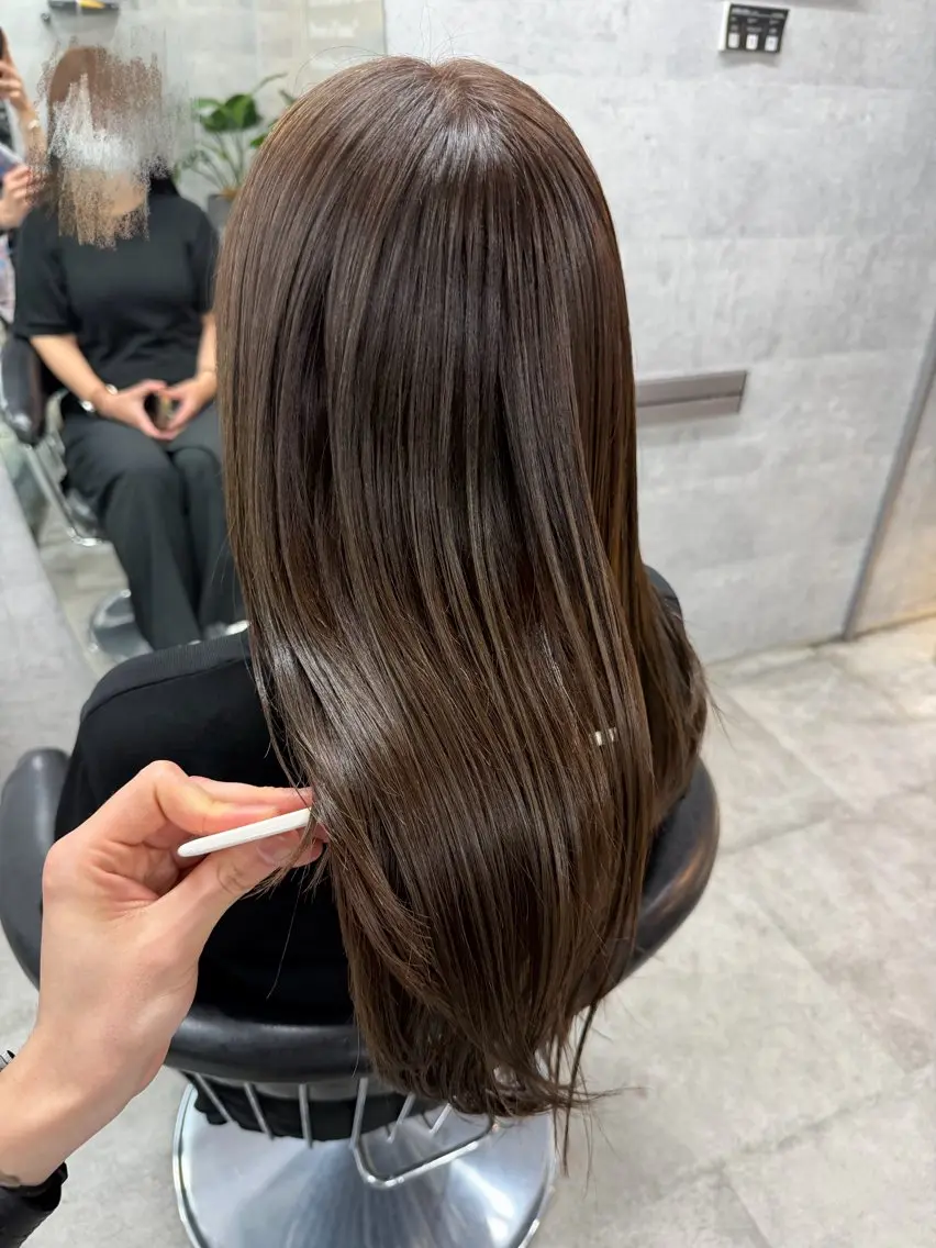 ロング カラー カット ヘアカラー トリートメント You/透明感カラー レイヤーカット/ボブのヘアスタイル