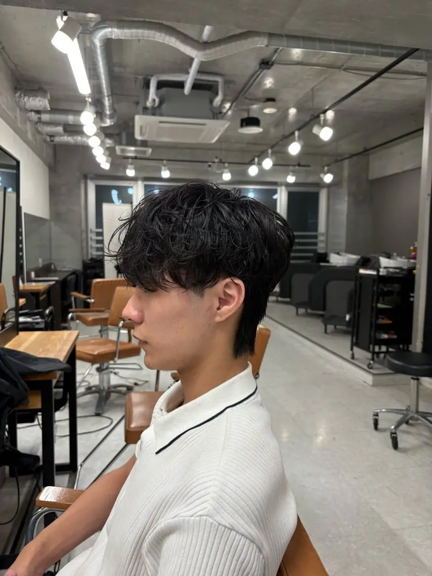 パーマ メンズ メンズパーマ 下北沢メンズパーマ 特化園田　楓莉のヘアスタイル