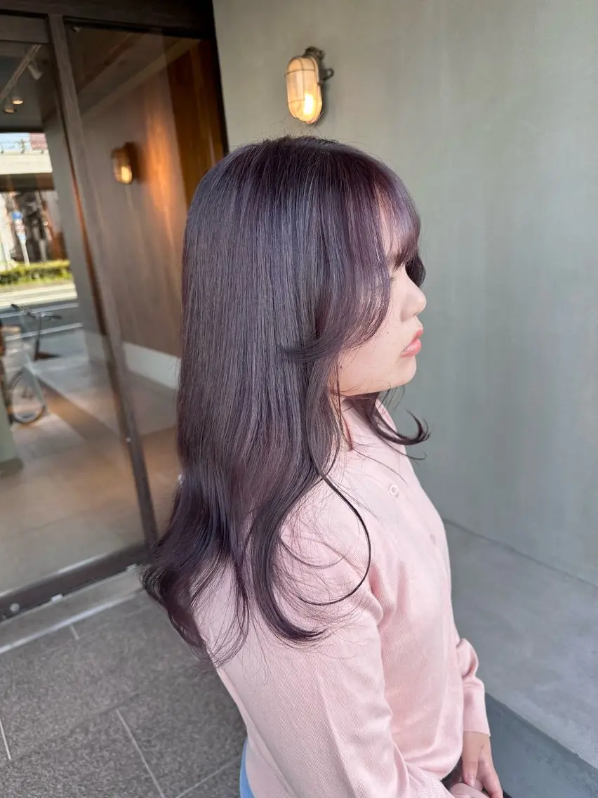 セミロング カラー ヘアカラー ピンクカラー/ mana🎀のヘアスタイル