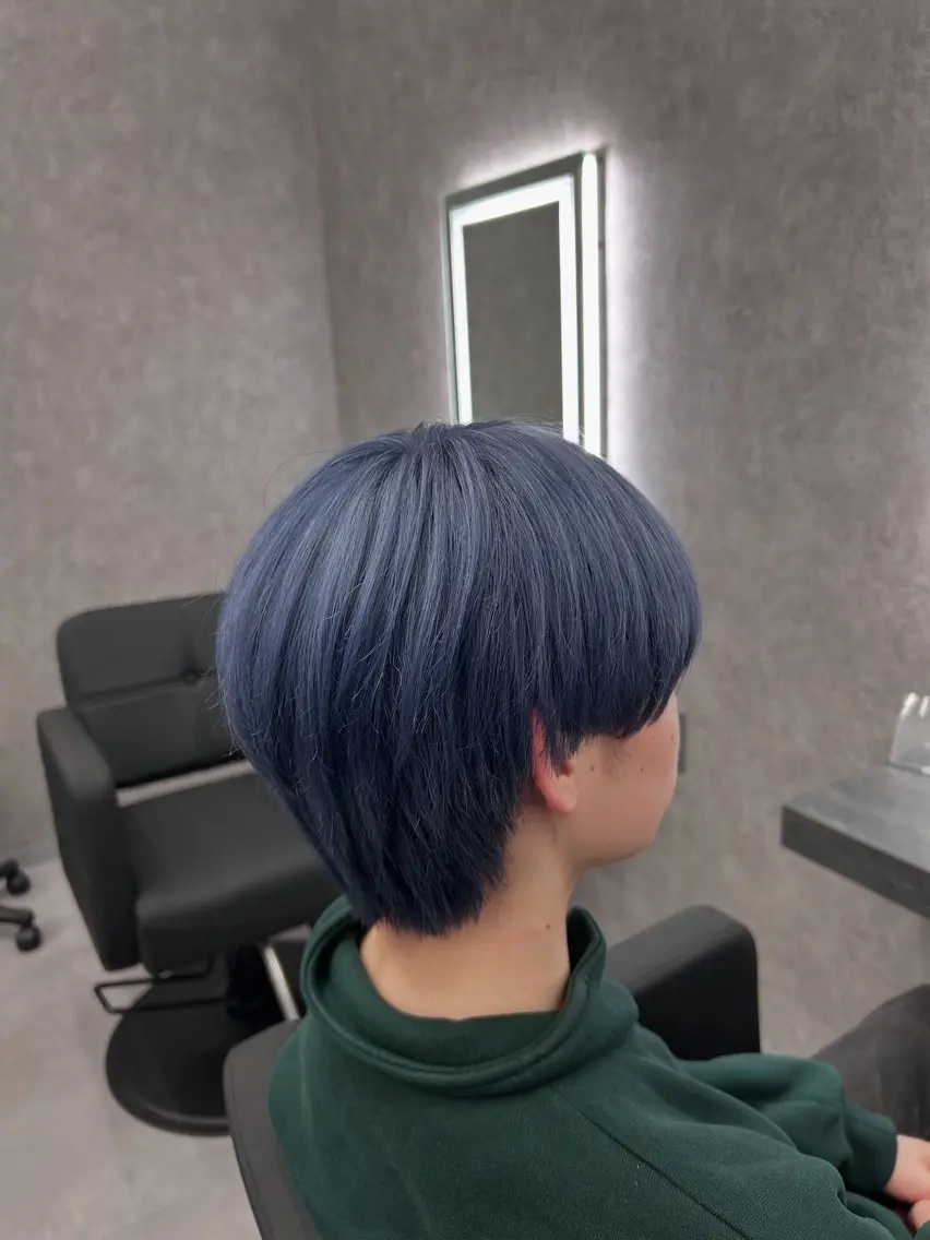 ショート カラー パーマ メンズ メンズハイトーン ハイトーンカラー カット ヘアカラー メンズ特化 👑YUTAのヘアスタイル