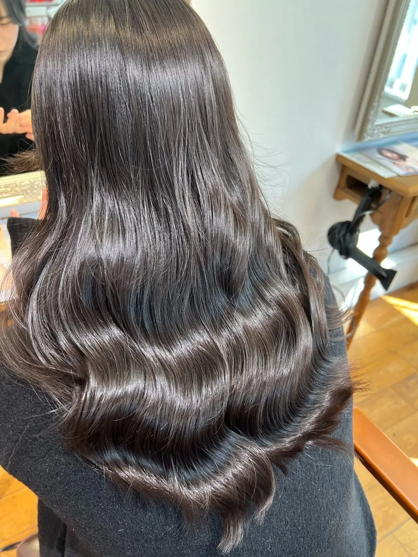 セミロング 髪質改善 髪質改善カラー✨ るな🕊🫧のヘアスタイル