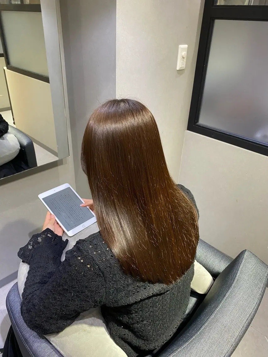 🩶縮毛矯正🩶【カット💇🏻♀️+ネオメテオストレート✨💎+トリートメント🫧】の写真