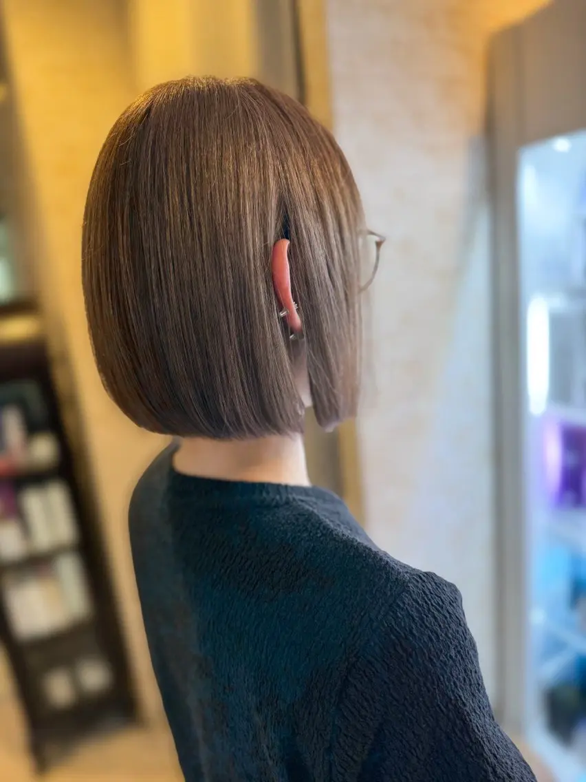 明るめカラーがお好きなお客様専用🥰次世代白髪ぼかしカラー(グレージュ等ハイトーン)+Aujua5STEPトリートメントの写真