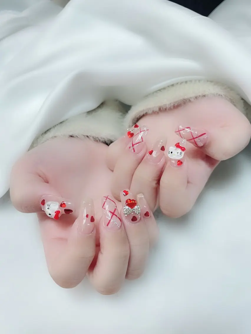 ネイル バレンタイン Amina nail salonのネイルデザイン