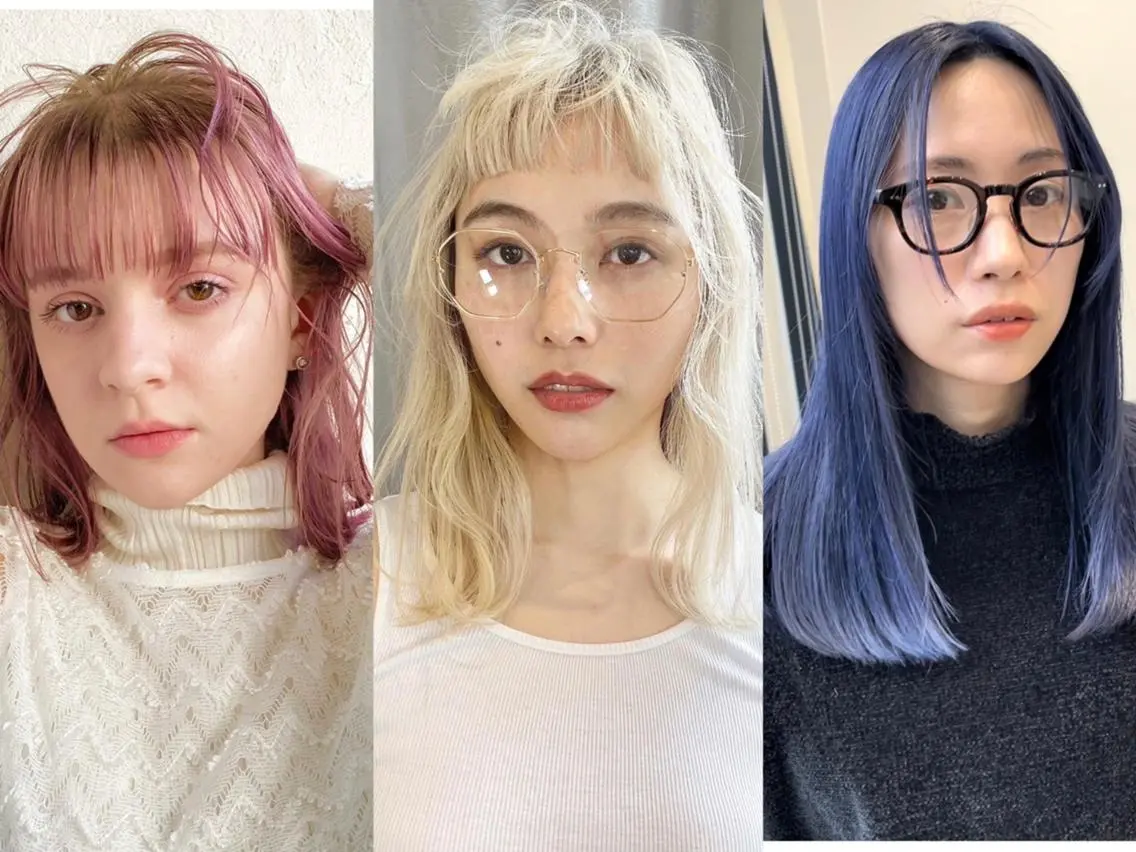 カラー ロング ヘアカラー トリートメント ケアブリーチ/ レイヤー/vardyのヘアスタイル