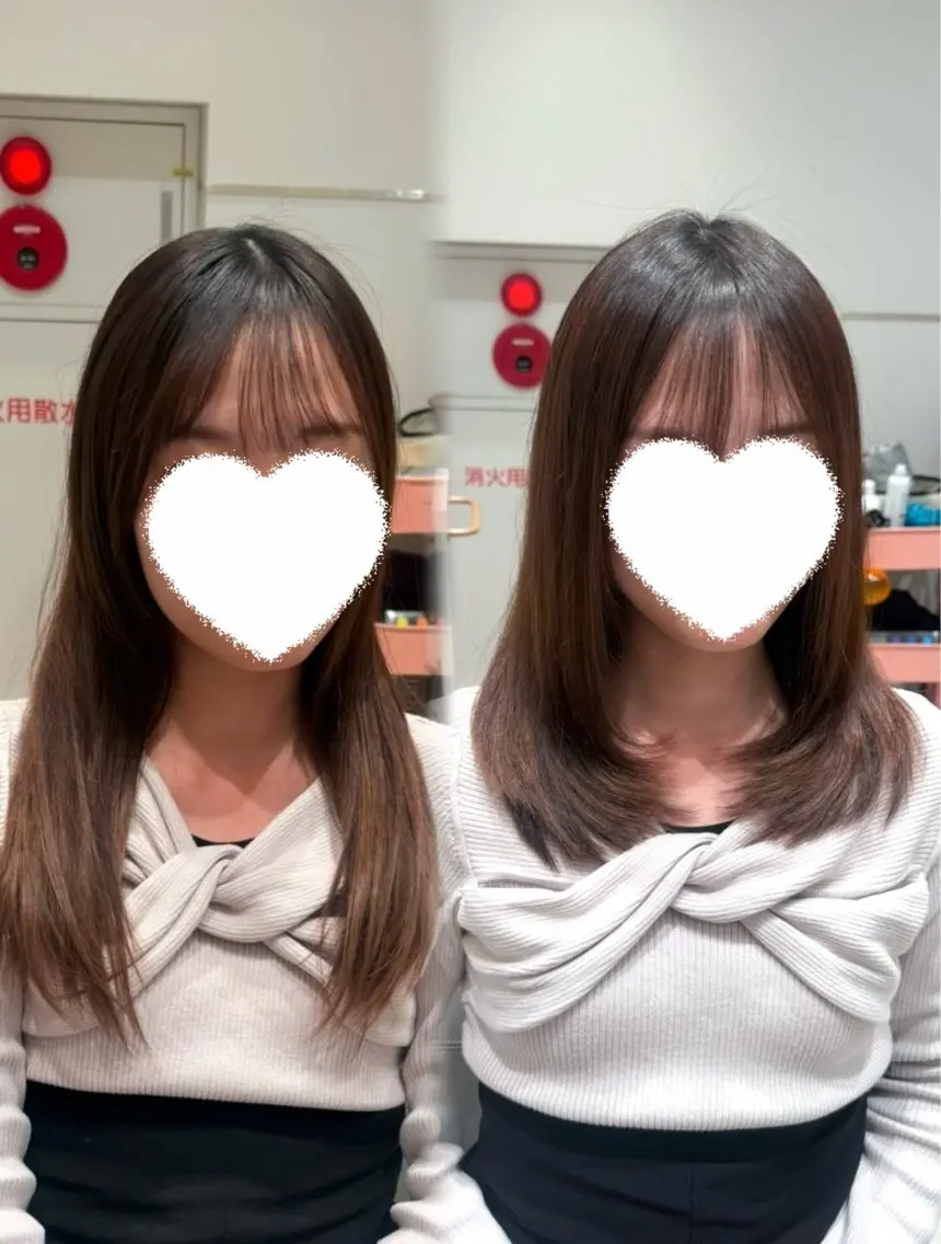 ミディアム カット トリートメント 内田 志乃のヘアスタイル