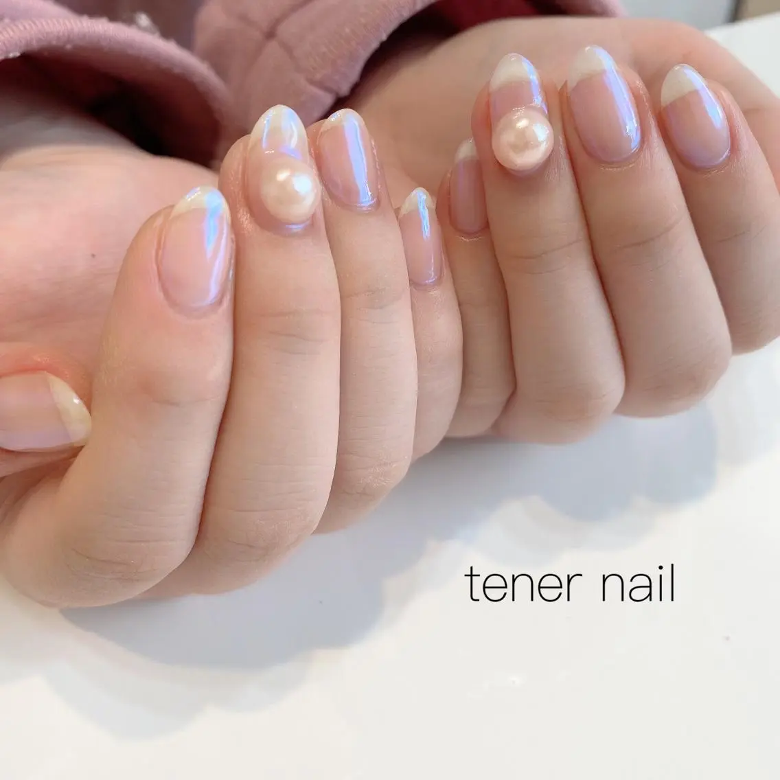 ネイル オーロラネイル クリアネイル ミラーネイル ストーンネイル テネルネイル tener nailのネイルデザイン