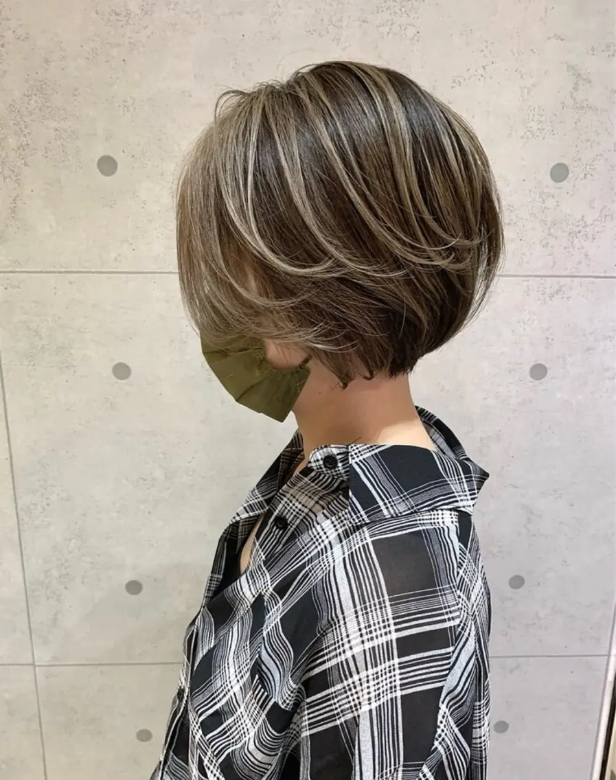 ショート カラー ヘアカラー トリートメント Will/ ワカバのヘアスタイル