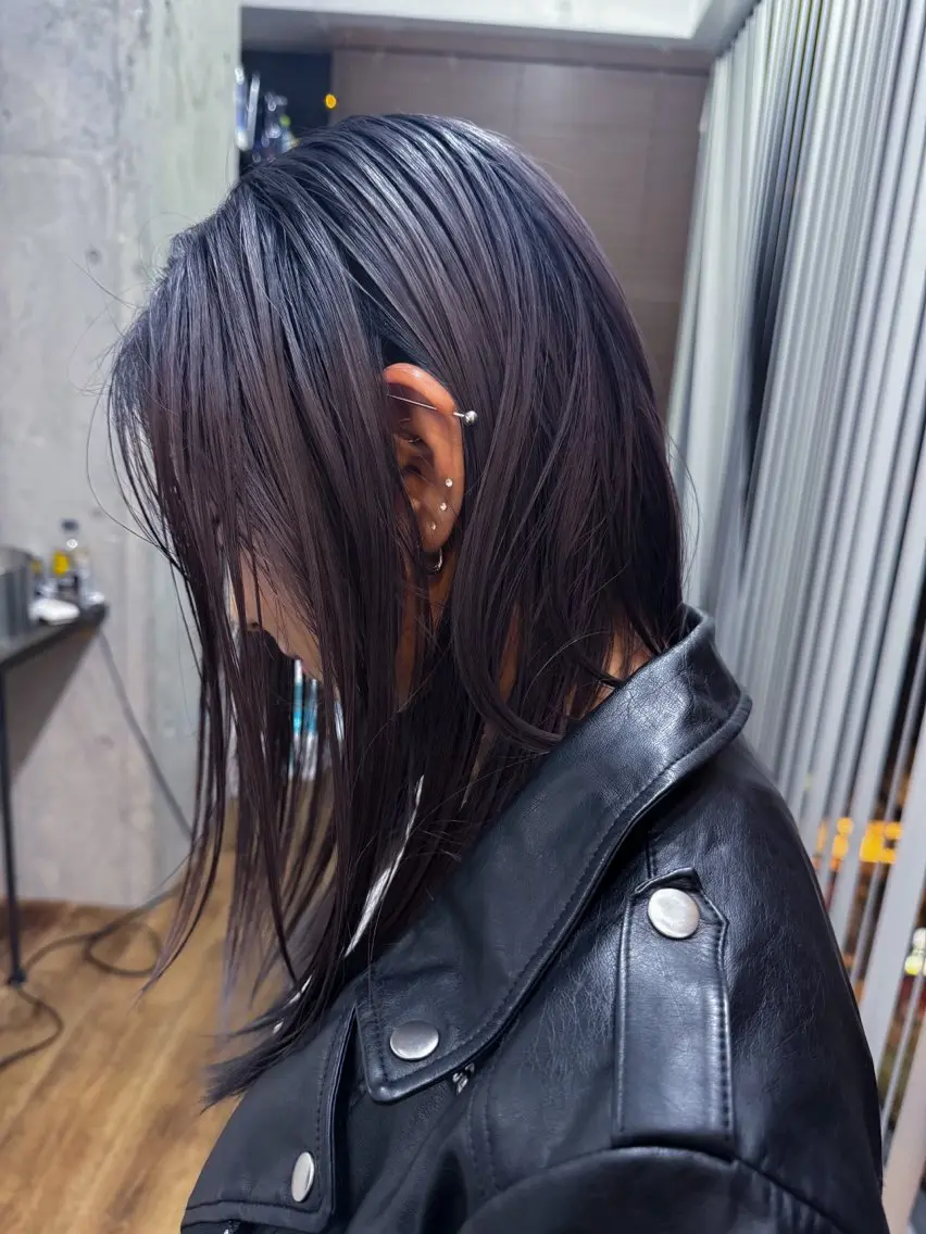 セミロング カラー ヘアカラー 椎葉 祐也のヘアスタイル