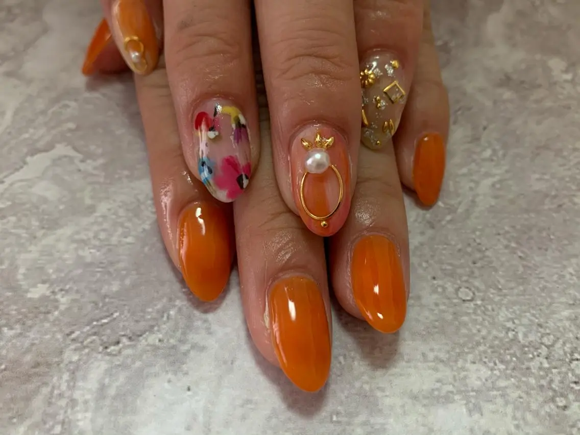 ネイル アートネイル フラワーネイル ジェルネイル Nail doroomのネイルデザイン
