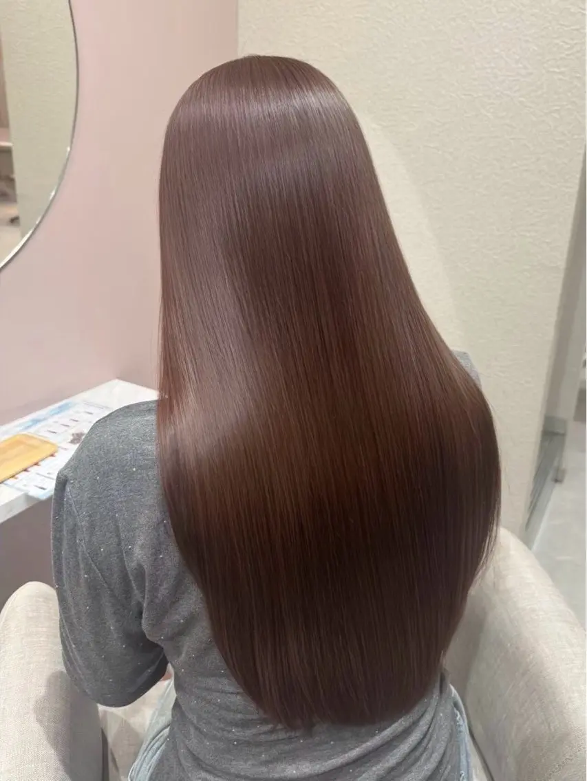 ロング 縮毛矯正 🫧ナチュラル矯正 /カラー🫧あやりのヘアスタイル