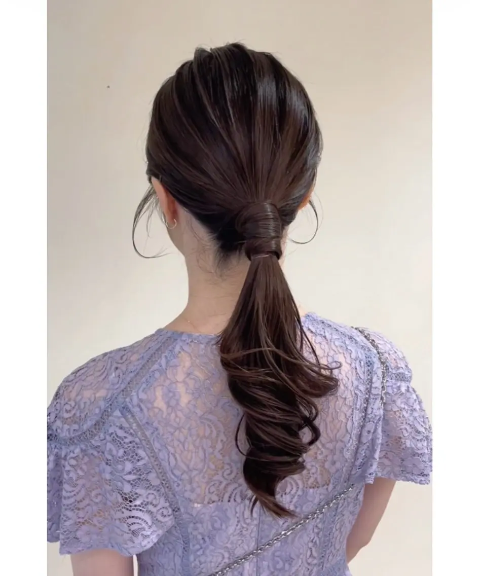 ロング ヘアアレンジ 土山 咲々乃のヘアスタイル