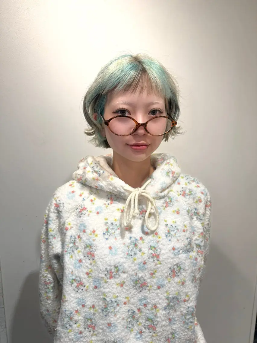 ショート カラー ヘアカラー matsuri 🪽ボブカットのヘアスタイル