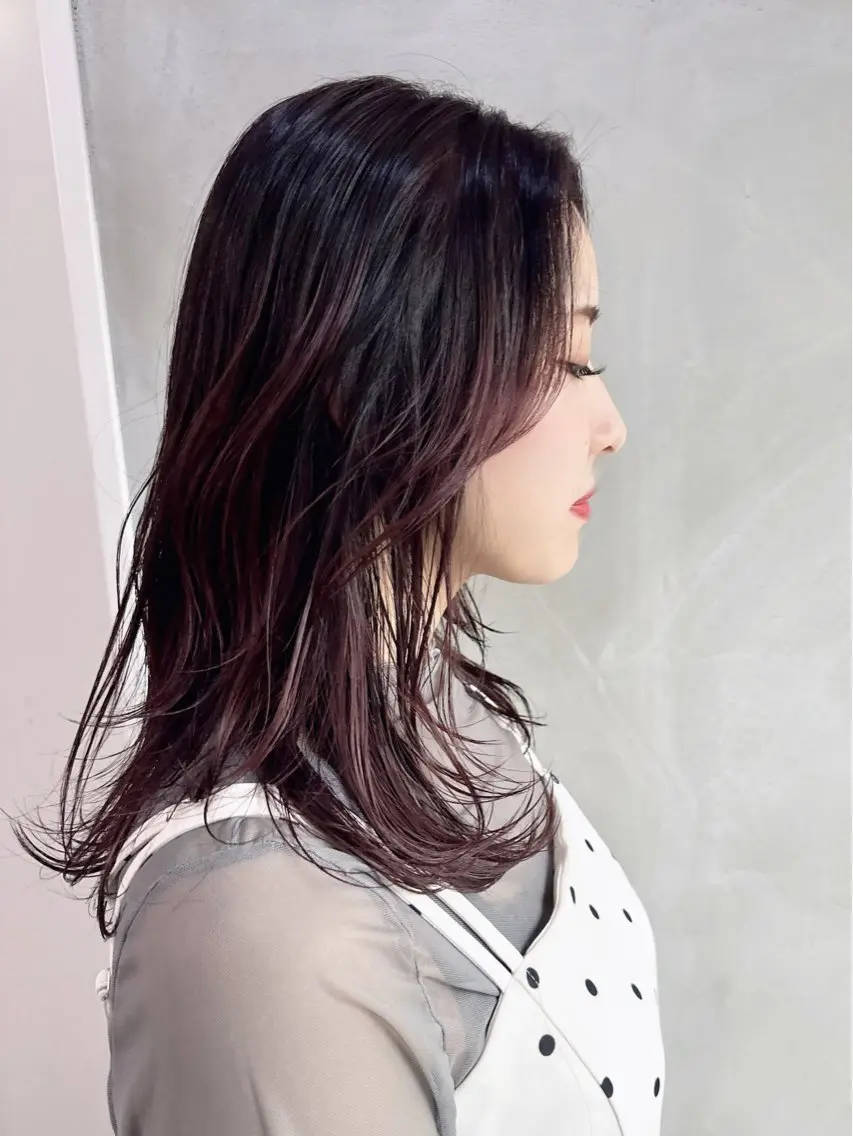 セミロング カラー カット ヘアカラー トリートメント 健太郎 髪質改善/透明感のヘアスタイル