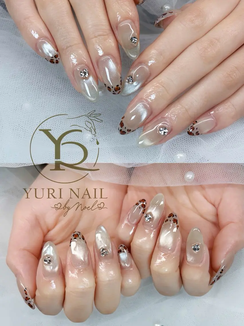 ネイル チークネイル フットネイル グラデーション 韓国ネイル 持ち込み ハンドネイル フットネイル ハンドケア YURI Nail NARITAのネイルデザイン