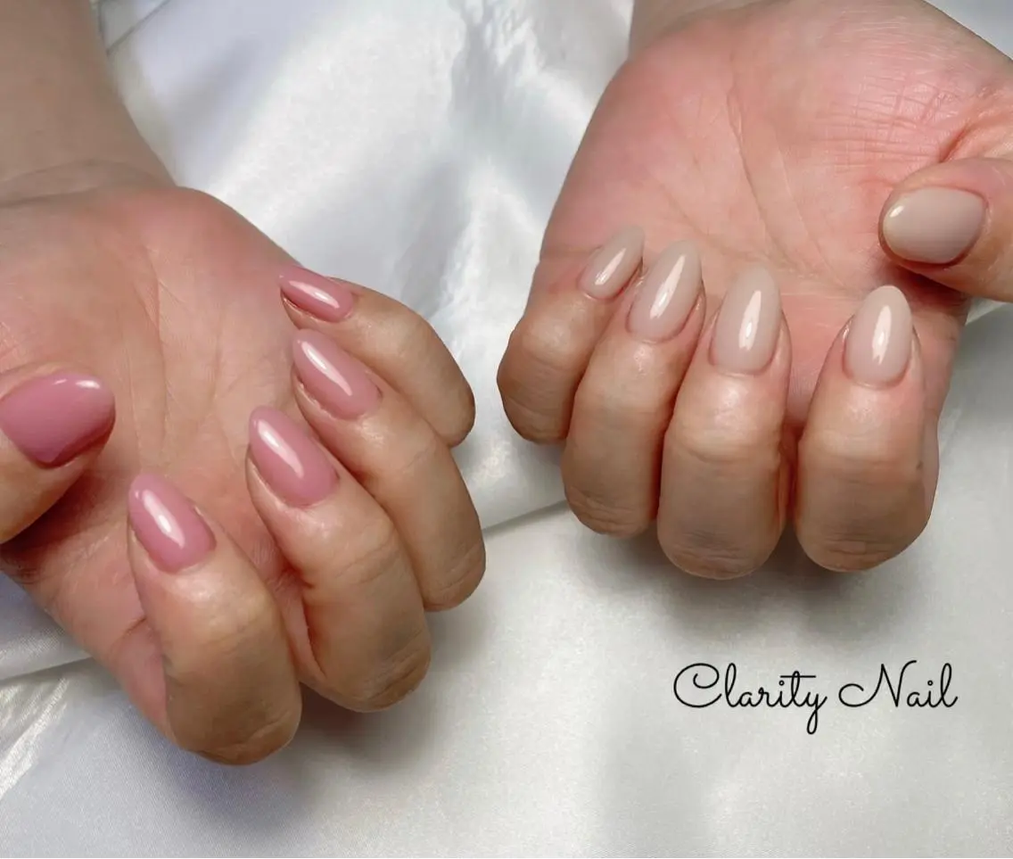 ネイル ワンカラーネイル ハンドネイル Clarity Nailのネイルデザイン