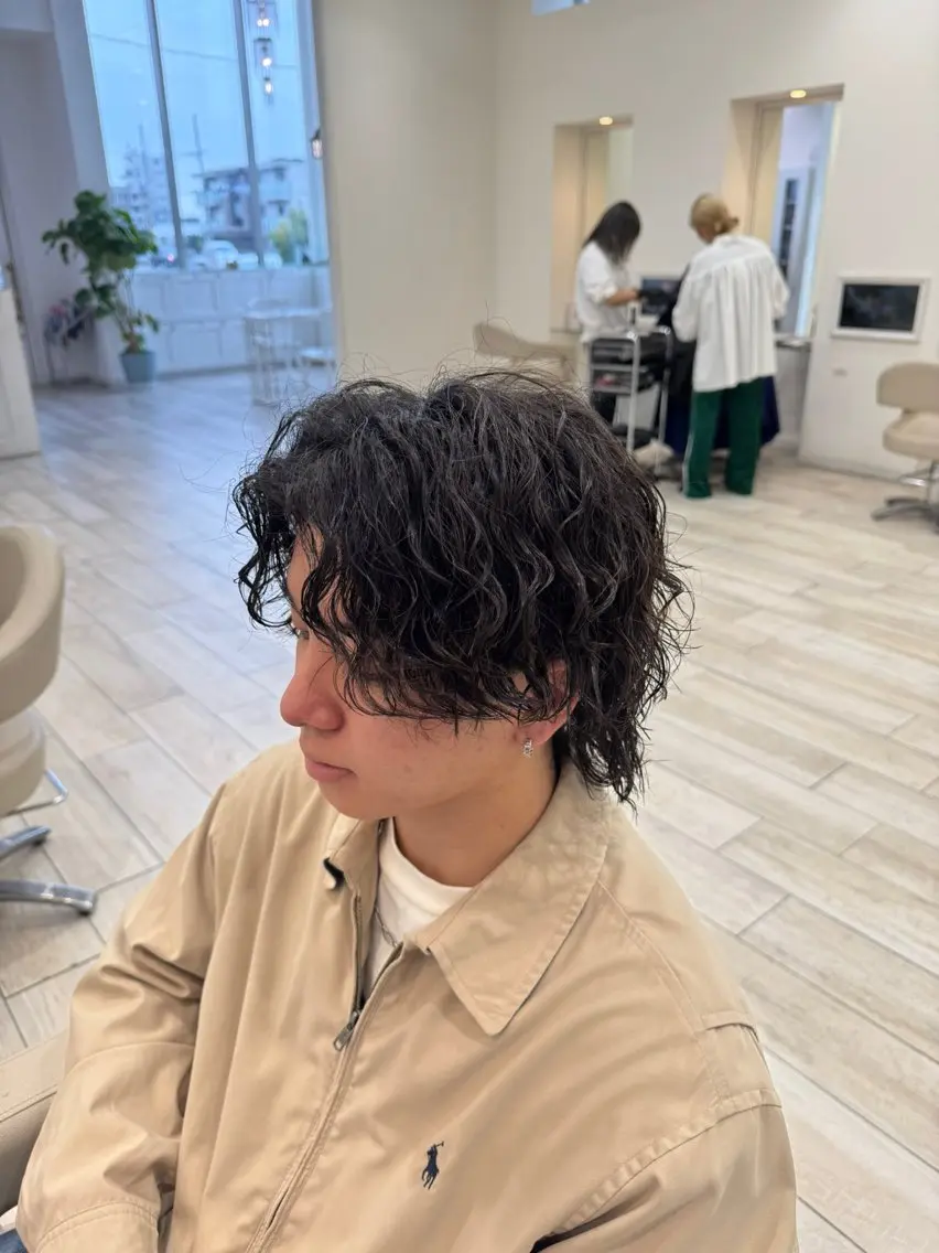 カット+パーマ【波巻きパーマ】【ツイストスパイラルorスパイラルMIX】+トリートメントの写真