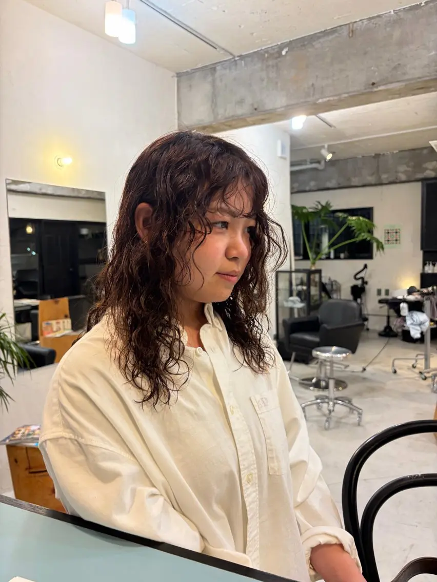 ミディアム パーマ パーマ suzuki yuunaのヘアスタイル