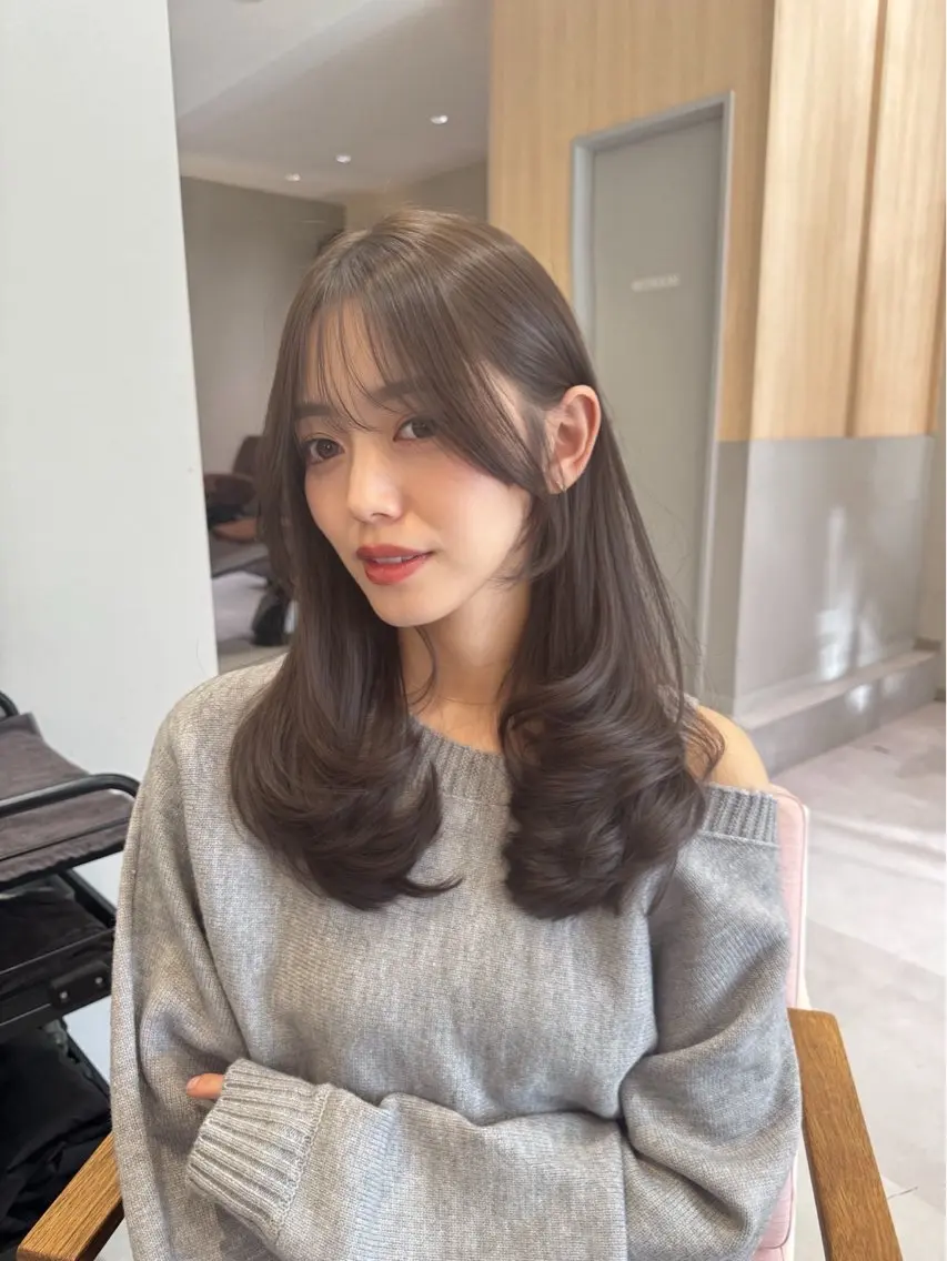 ロング 岩崎 太陽のヘアスタイル