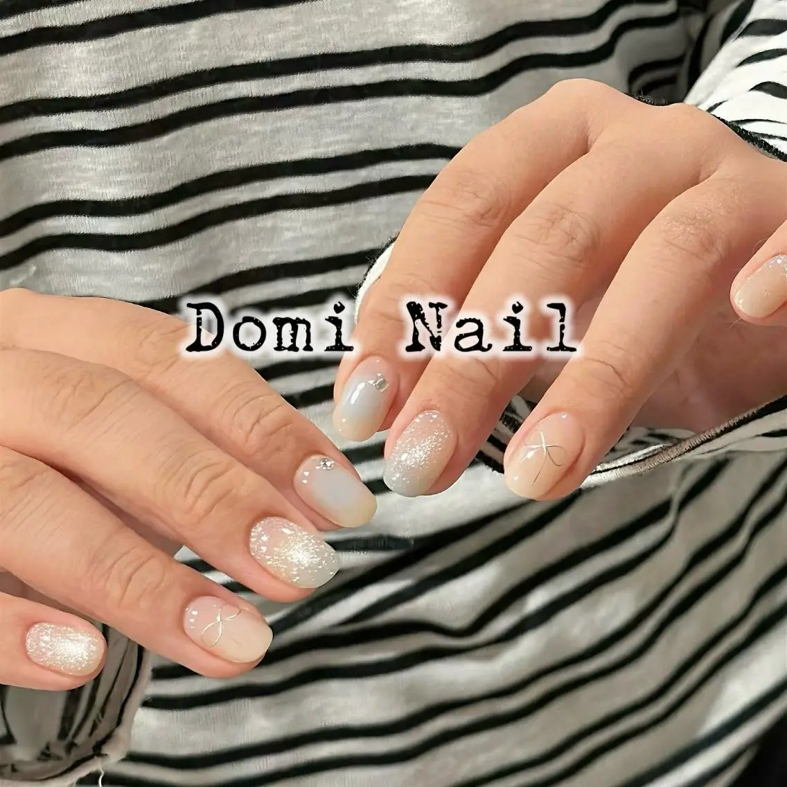 ネイル 持ち込み ハンドネイル 渋谷 Domi Nailのネイルデザイン