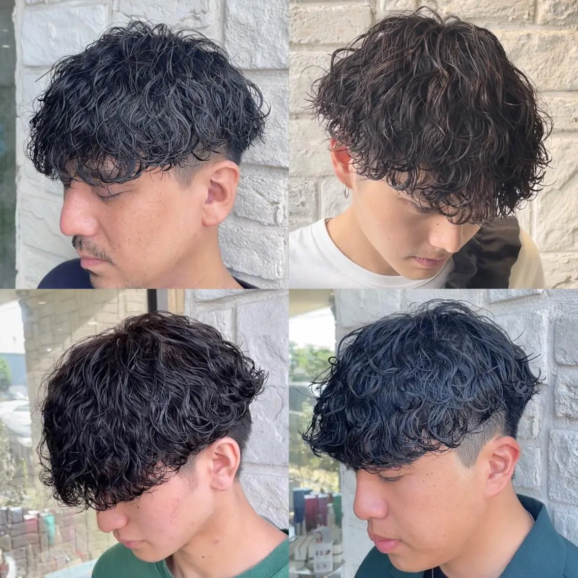 パーマ メンズ 波巻きパーマ アタ ムのヘアスタイル