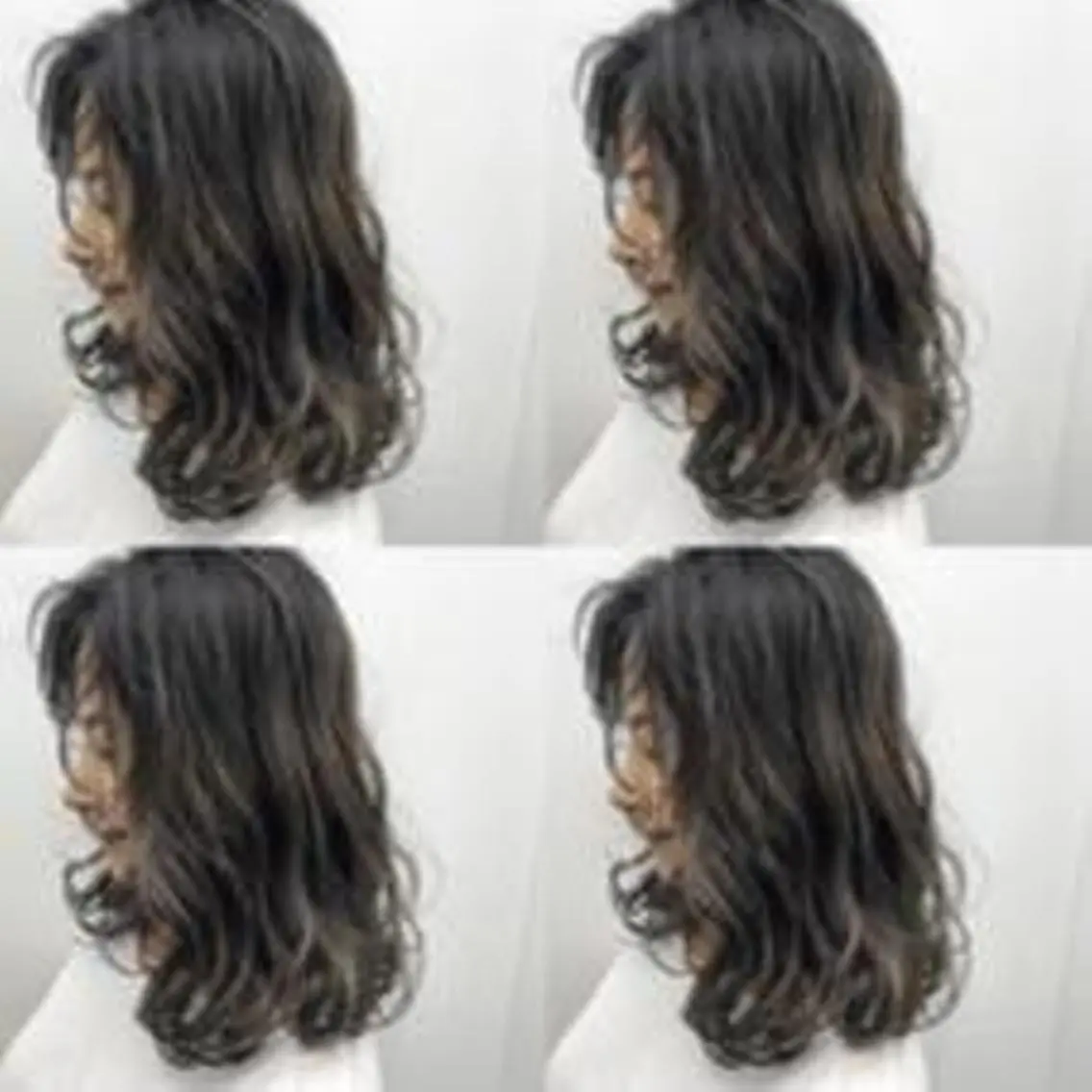 カラー セミロング Alushe艶髪・ 髪質改善のヘアスタイル