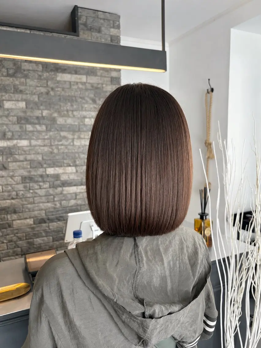 ミディアム ボブ 髪質改善 カット 縮毛矯正 トリートメント Dia  ヤマダ コウヘイのヘアスタイル