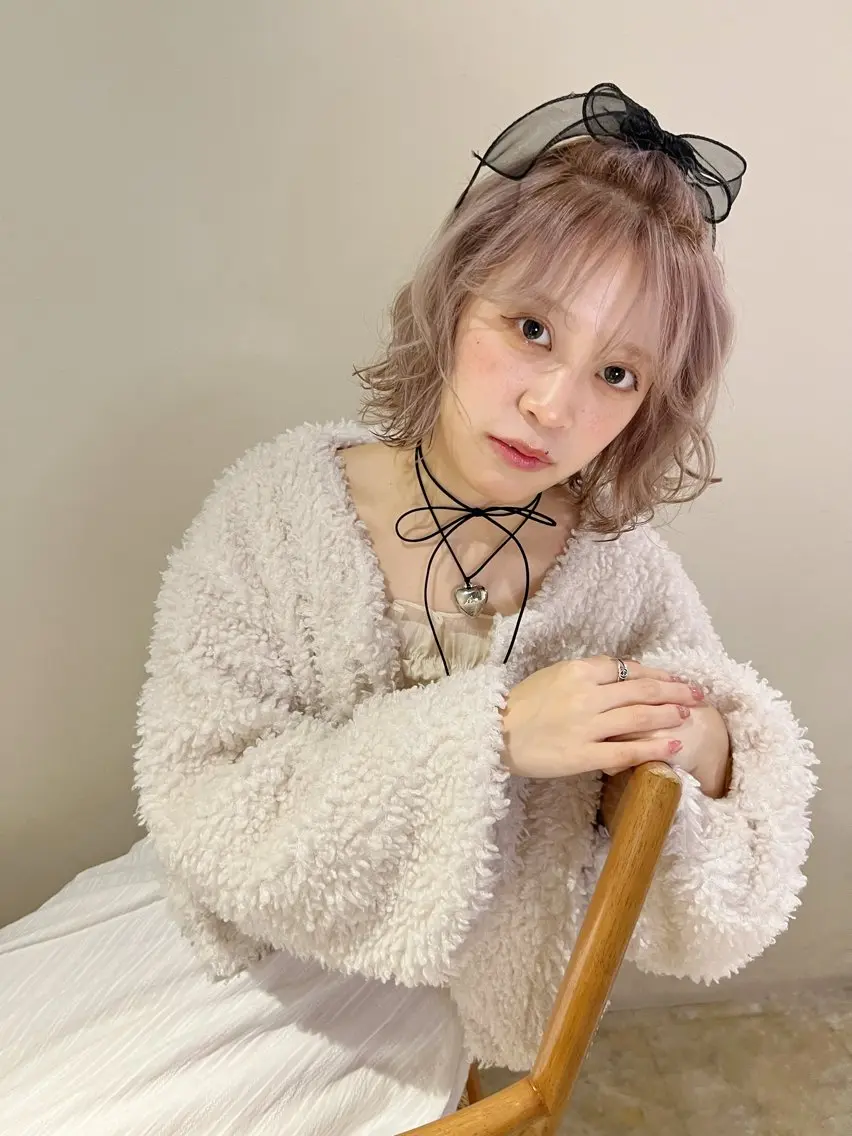 ショート カラー 透明感カラー 博多韓国ヘア /髪質改善【美涼】のヘアスタイル