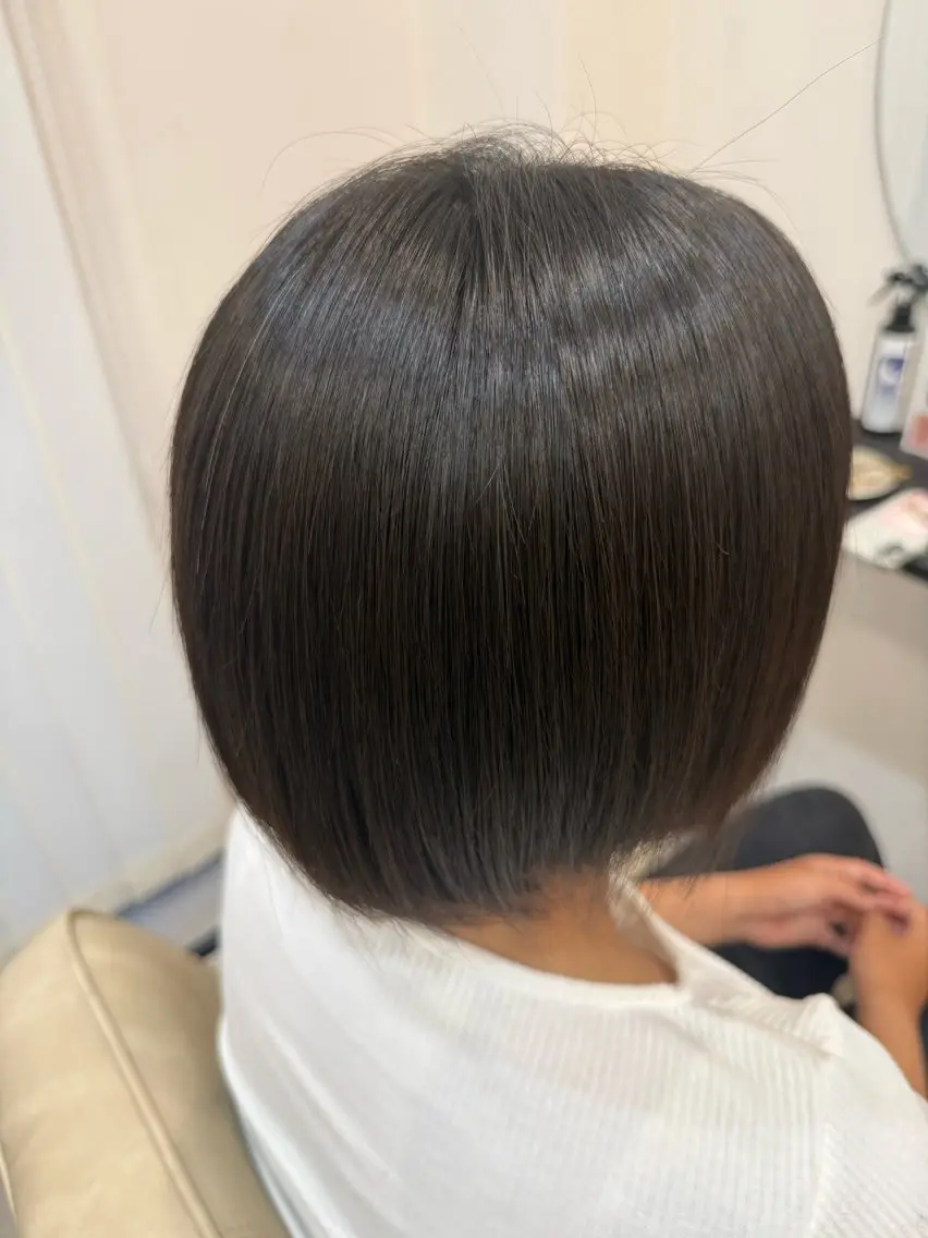 ショート カット 縮毛矯正 AYANO/ カラー🍭縮毛🌧️のヘアスタイル