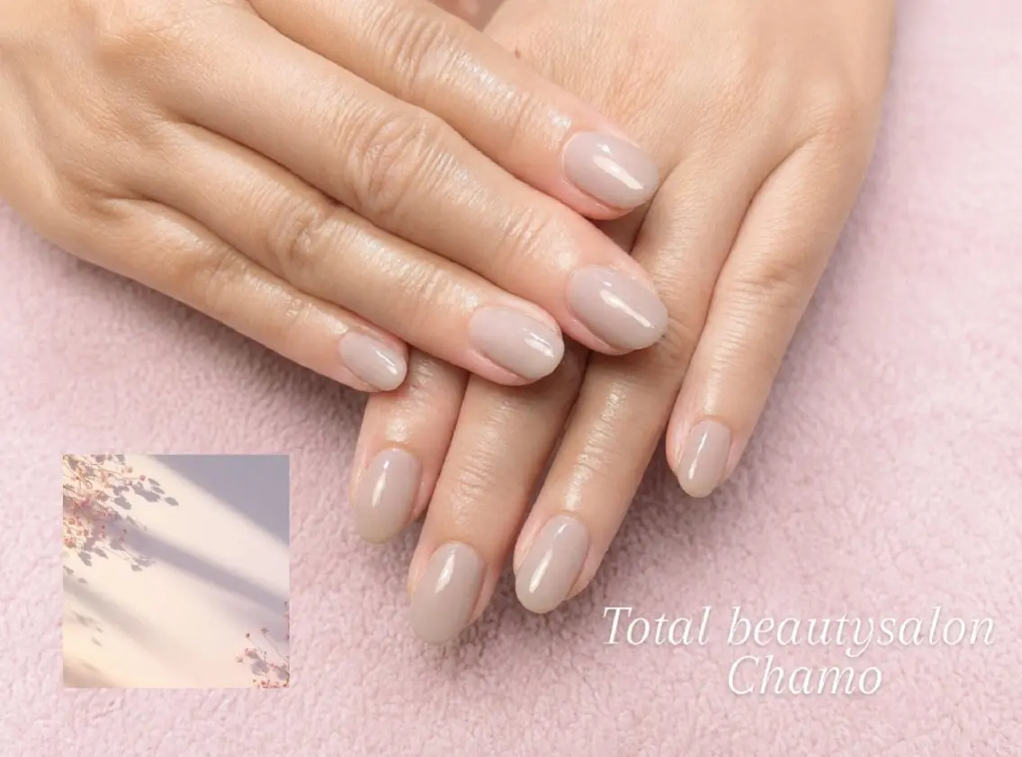 ネイル ピンク ハンドネイル Chamo Fukaのネイルデザイン