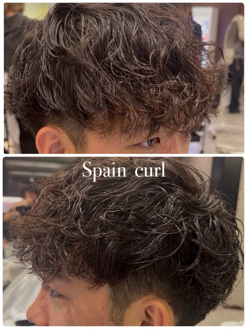 メンズ カット パーマ 🎸メンズ朝ラク！ パーマ特化ren🎸のヘアスタイル