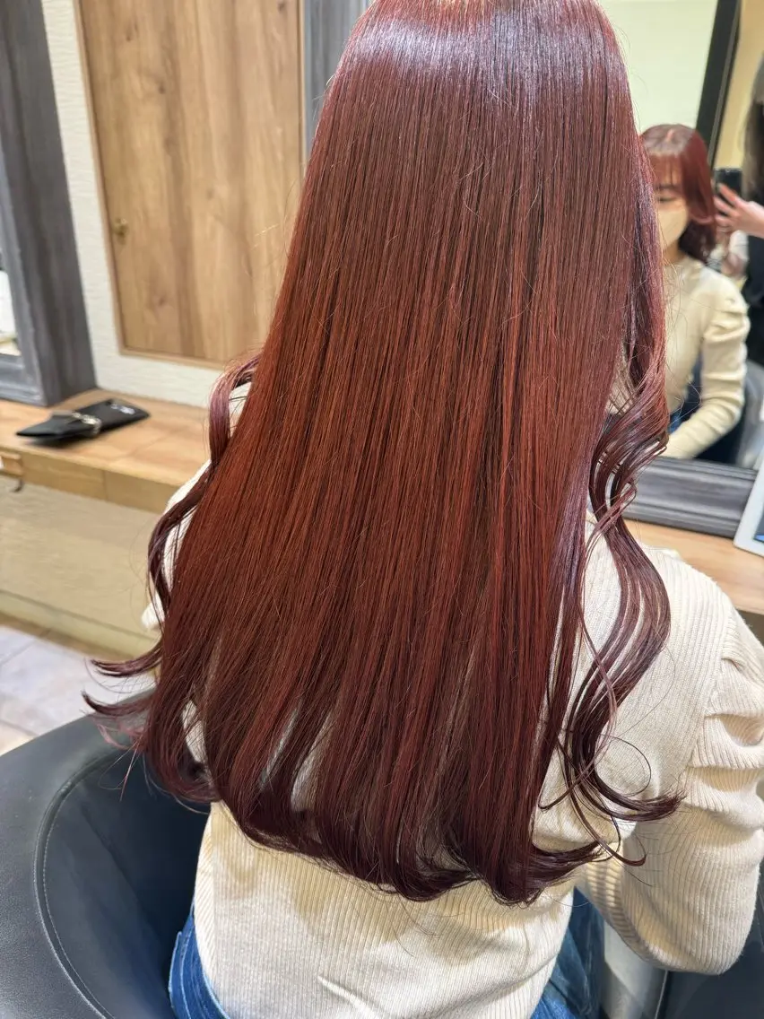 ロング カラー さら艶レイヤーカット 🩶Suzuneのヘアスタイル