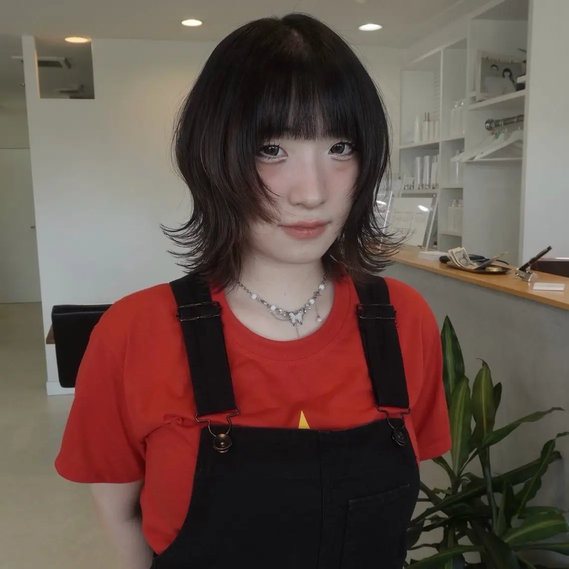 ミディアム ハッシュカット ハイレイヤー レイヤーカット 似合わせカット カット ハッシュカット・ハイ レイヤー/kanonのヘアスタイル