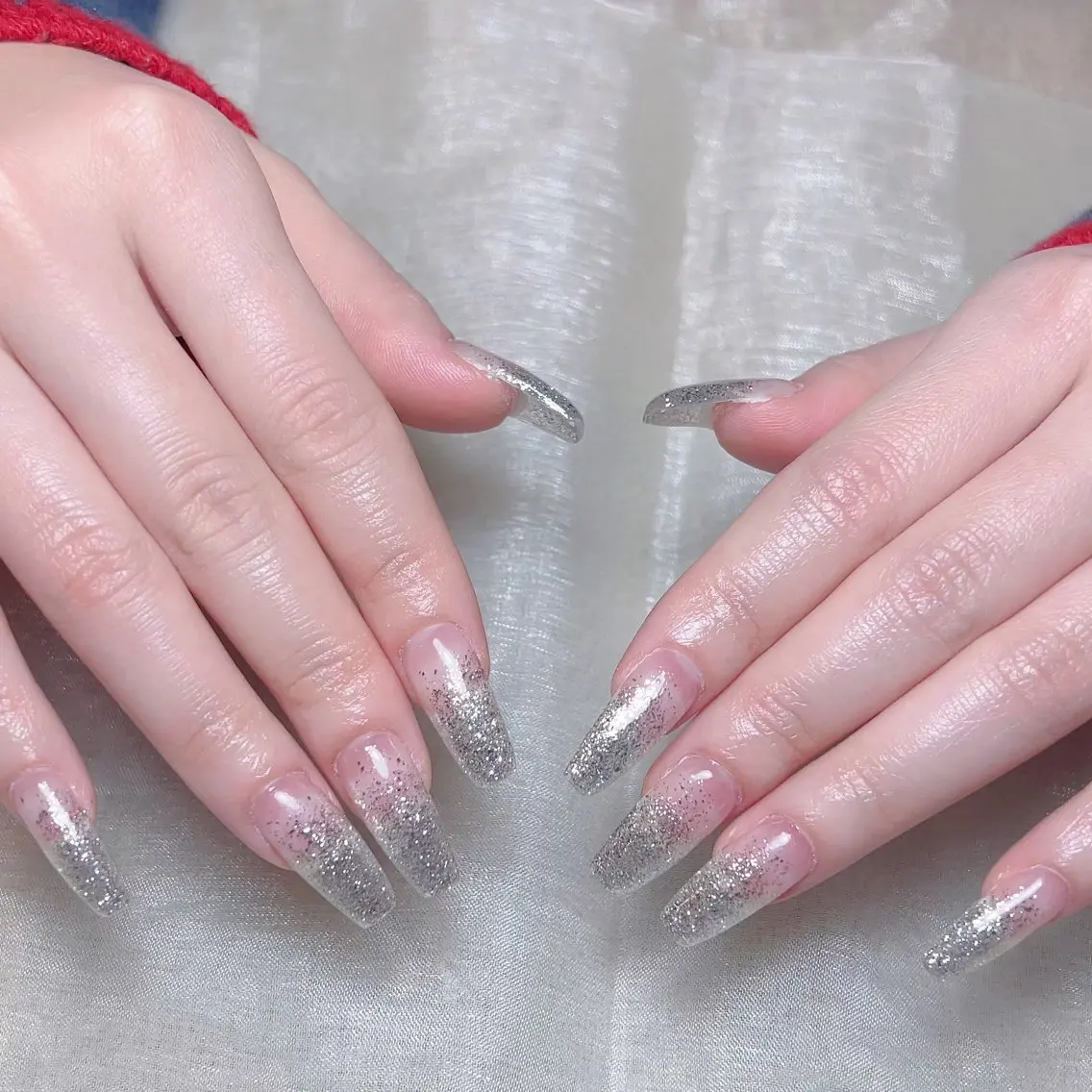 メンズ ネイル メンズ韓国風 アートネイル オーロラネイル ガーリー キラキラネイル ハンドネイル Nail salon 木にいるのネイルデザイン
