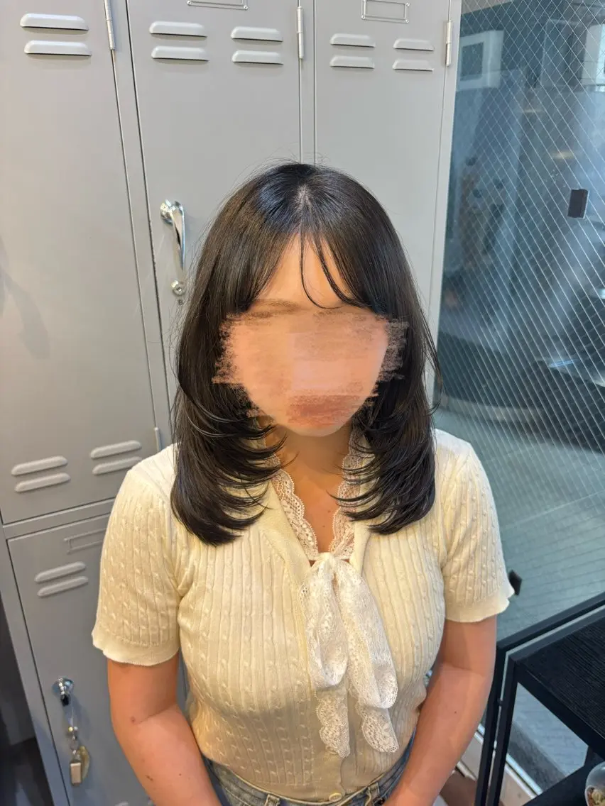 ミディアム 赤み消し透明感🤍 髪質改善🌙/伽音のヘアスタイル