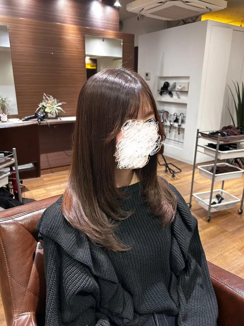 セミロング 縮毛矯正 /伊藤はるかのヘアスタイル
