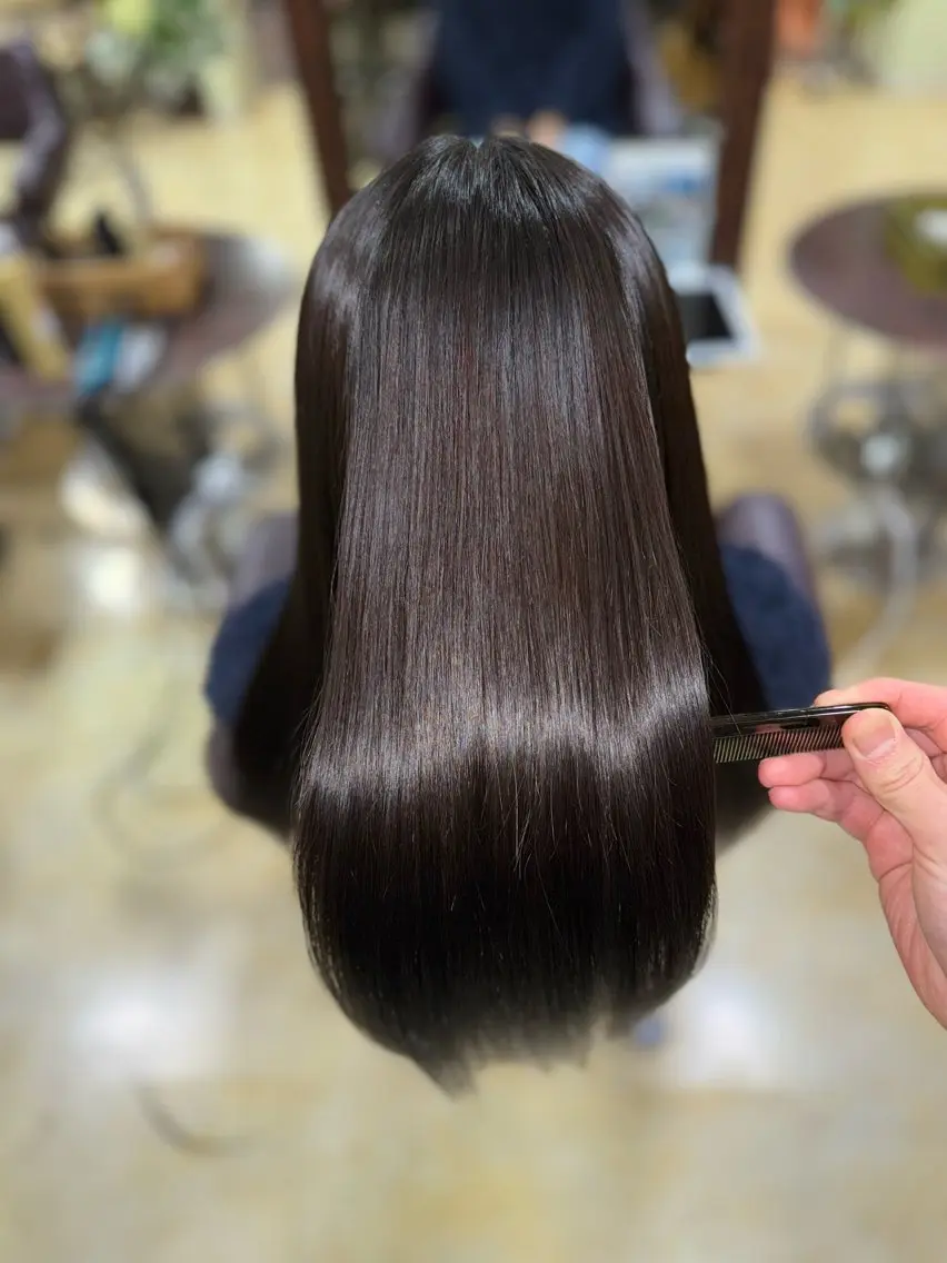 ロング 髪質改善 山﨑 将弥のヘアスタイル