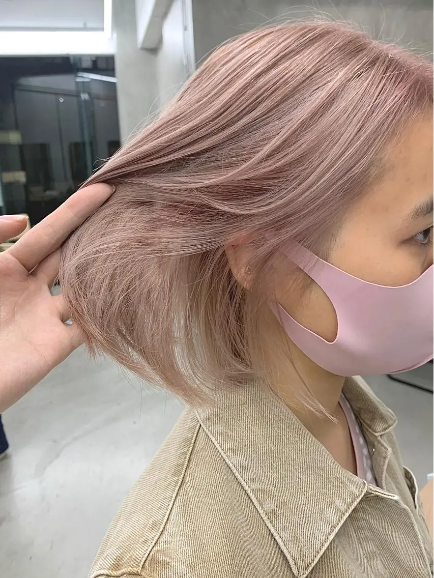 🌿リピーター限定クーポン🌿ブリーチWカラー+似合わせカット+キューティクル補修トリートメントの写真