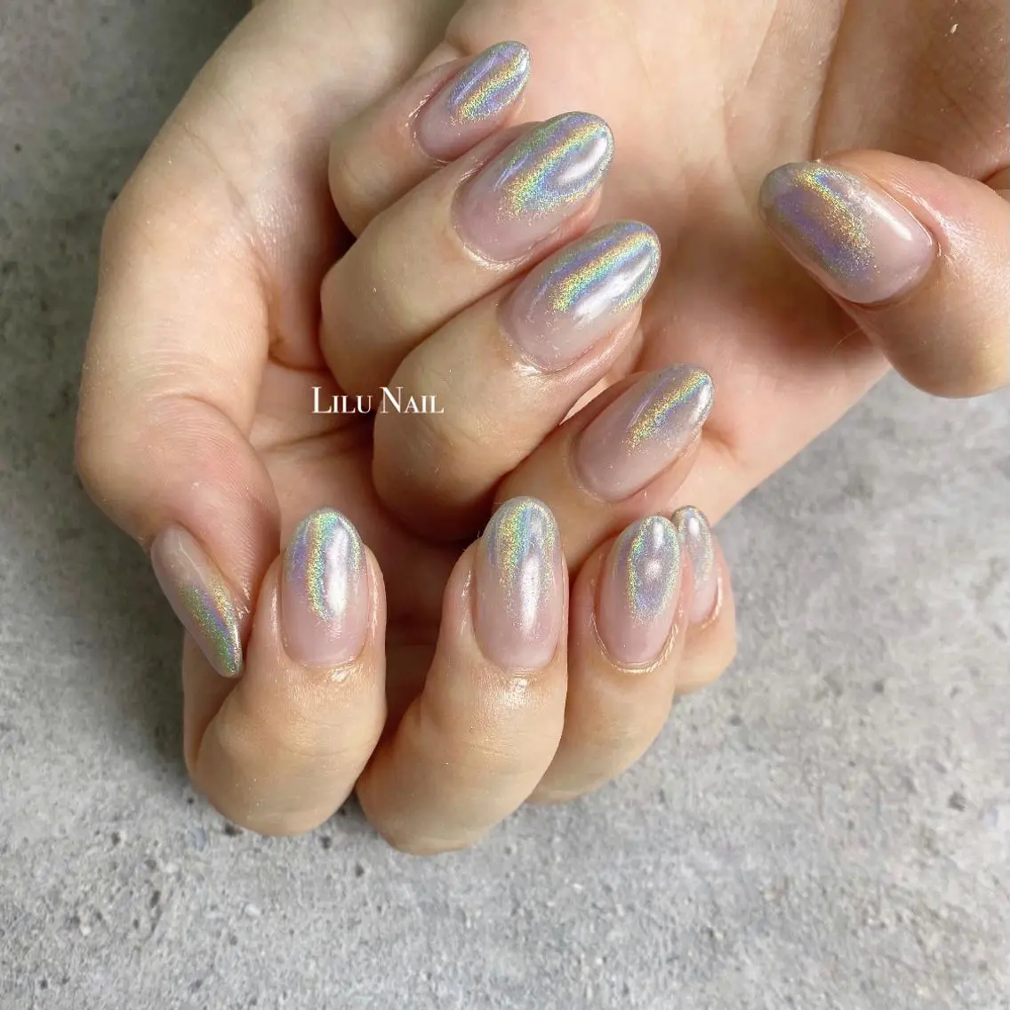 ネイル グラデーション モチの良さ◉ フィルインネイル♡のネイルデザイン