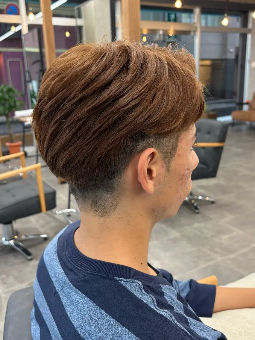 ショート カラー メンズ カット ヘアカラー いちか🤍 COQU千葉のヘアスタイル