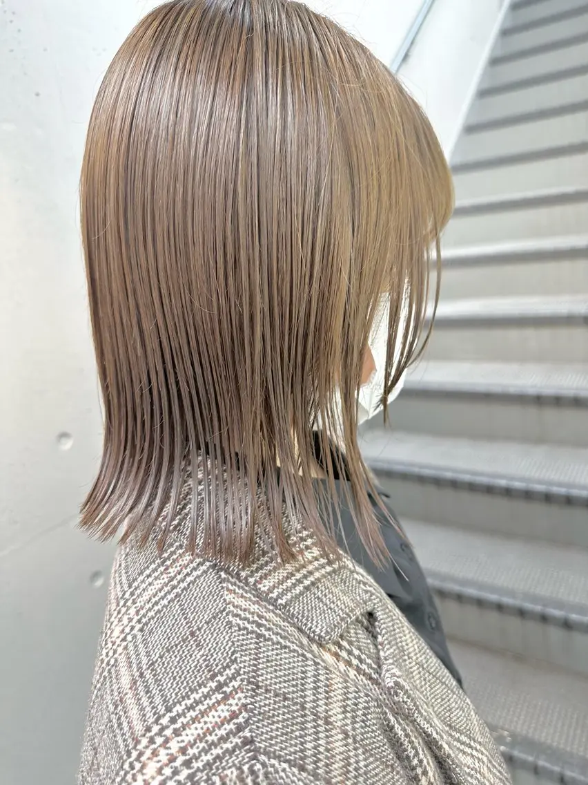 ミディアム カット ヘアカラー トリートメント ✨透明感カラー✨ ✨小顔カット✨山木のヘアスタイル