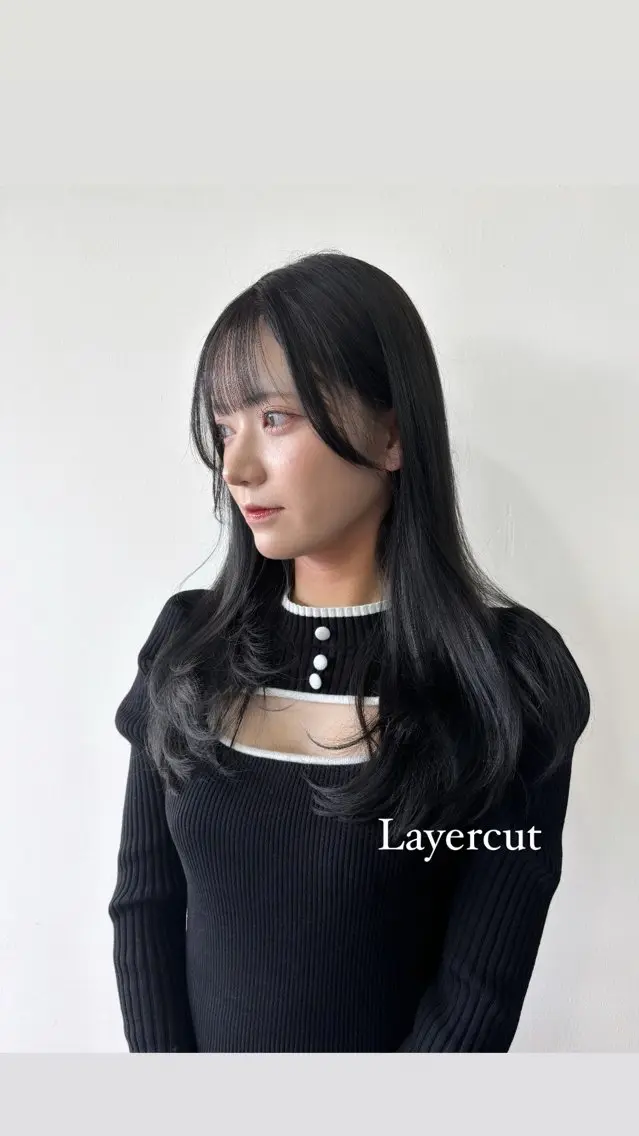 セミロング レイヤーカット カット ヘアカラー トリートメント 🎀𝑆𝐴𝑅𝐴 /レイヤーカット🎀のヘアスタイル