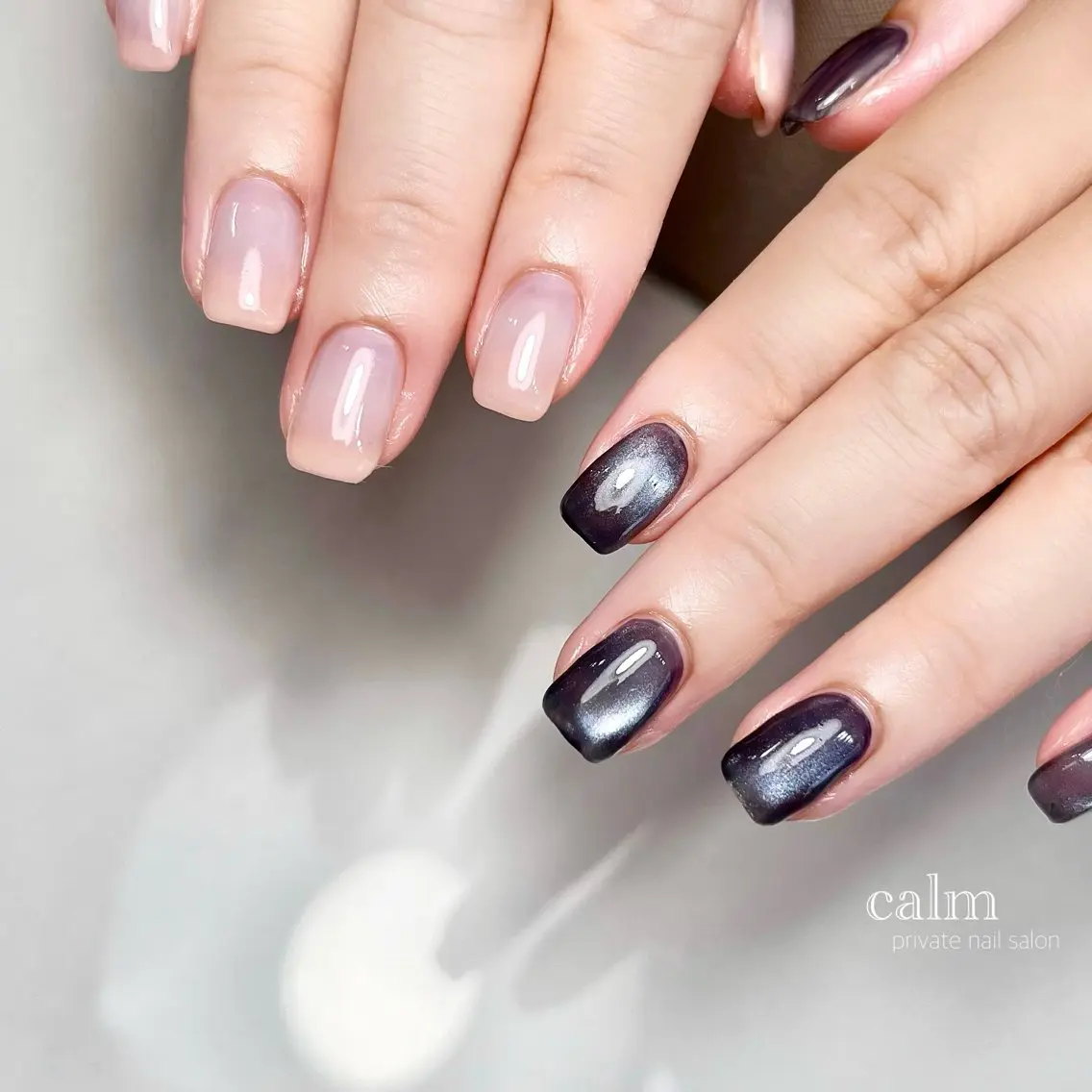 ネイル マグネットネイル ハンドネイル calm 〔ｶｰﾑ〕のネイルデザイン