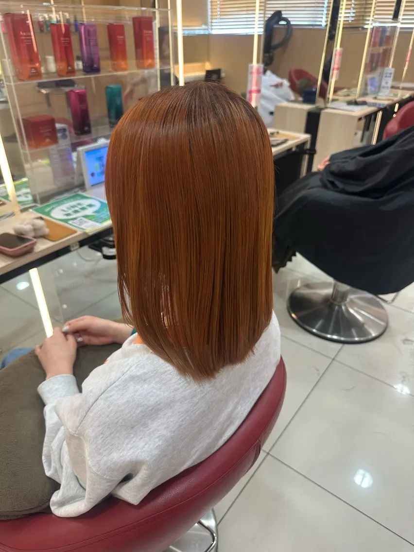 ミディアム カラー ヘアカラー 【モデル様募集中】 ダブルカラー✨/杏菜のヘアスタイル